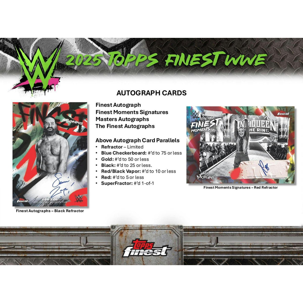 2025 Topps Finest WWE Hobby 8-Box Case