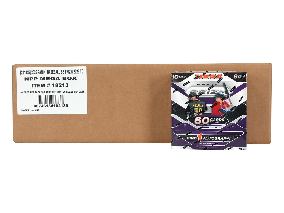 2025 Panini Prizm Baseball Mega 20-Box Case (Pink Ice Prizms)