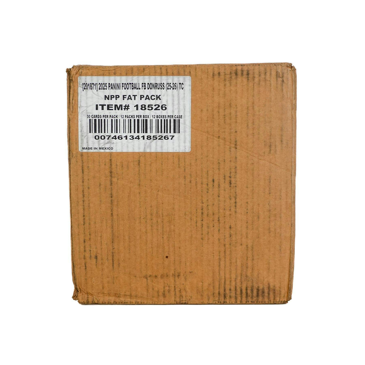 2025 Panini Donruss Football Jumbo Value 12-Box Case