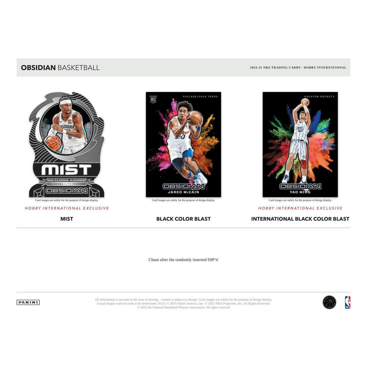 2024/25 Panini Obsidian Basketball International Hobby Box