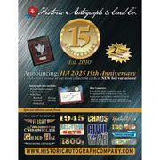 2025 Historic Autographs 15th Anniversary Hobby 20-Box Case
