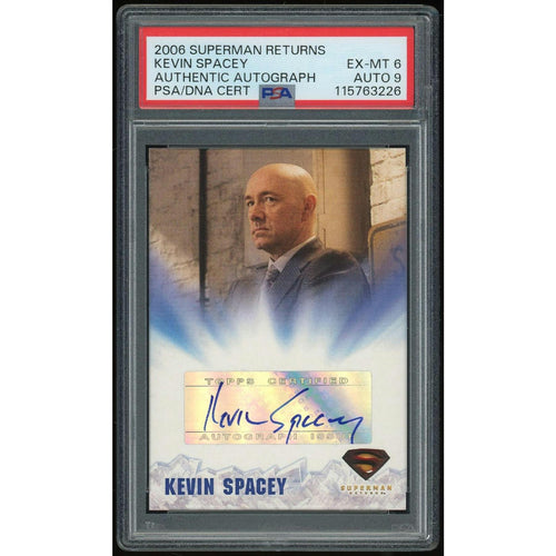 2006 Topps Superman Returns Kevin Spacey PSA 6 Auto 9 *3226 (Reed Buy)