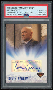 2006 Topps Superman Returns Kevin Spacey PSA 6 Auto 9 *3226 (Reed Buy)