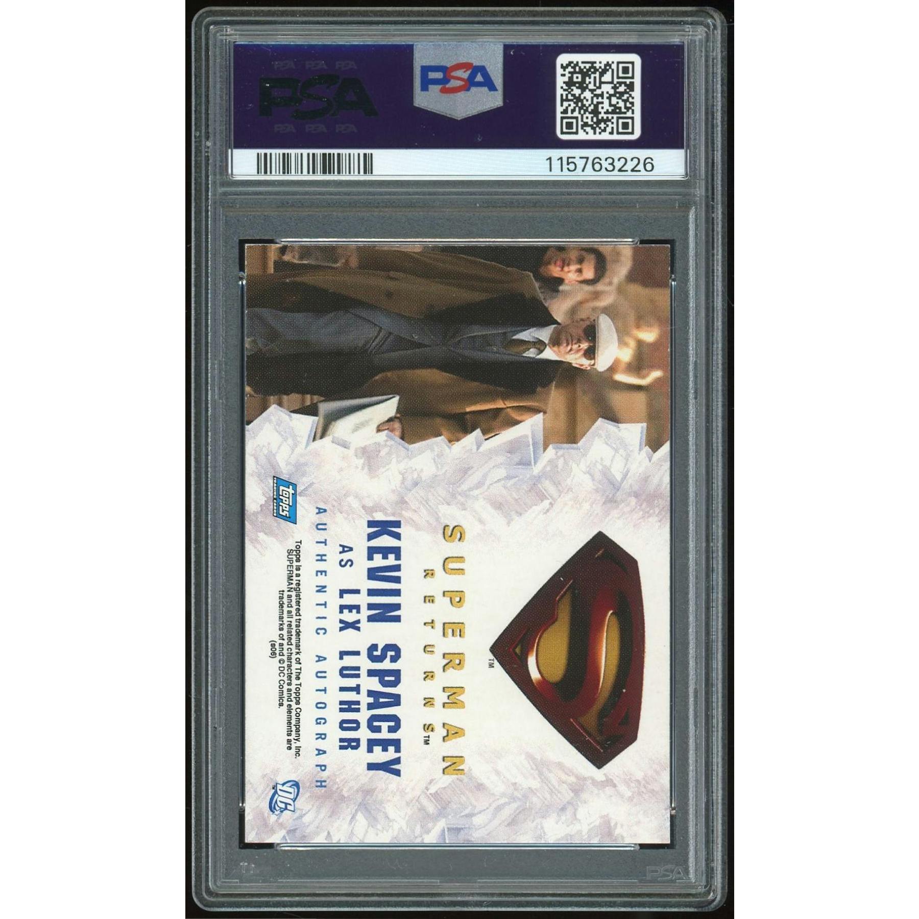 2006 Topps Superman Returns Kevin Spacey PSA 6 Auto 9 *3226 (Reed Buy)