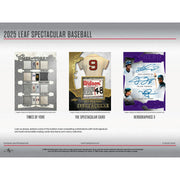 2025 Leaf Spectacular Baseball Hobby 3-Box Case