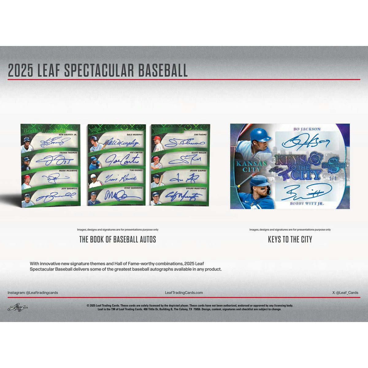 2025 Leaf Spectacular Baseball Hobby 3-Box Case