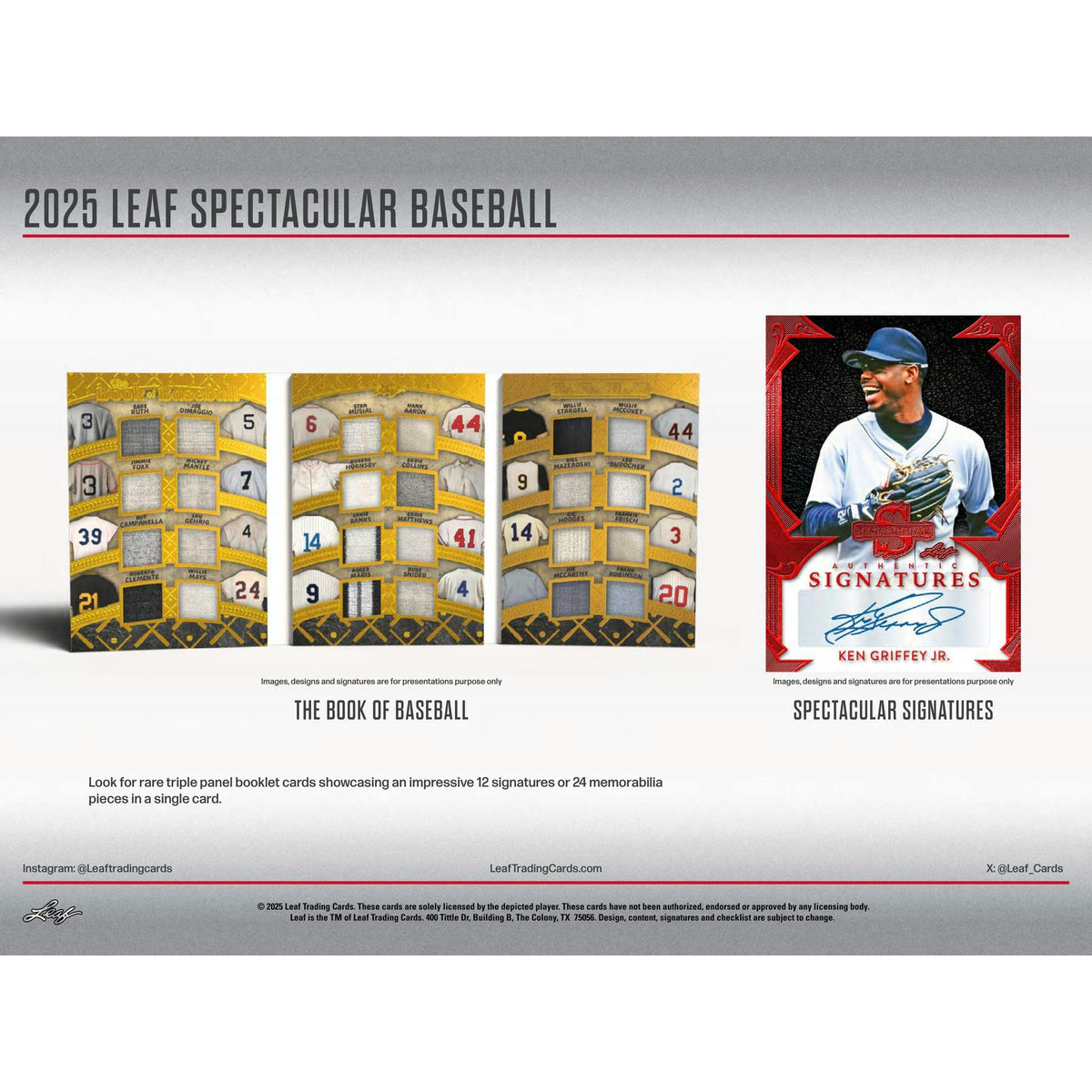 2025 Leaf Spectacular Baseball Hobby 3-Box Case