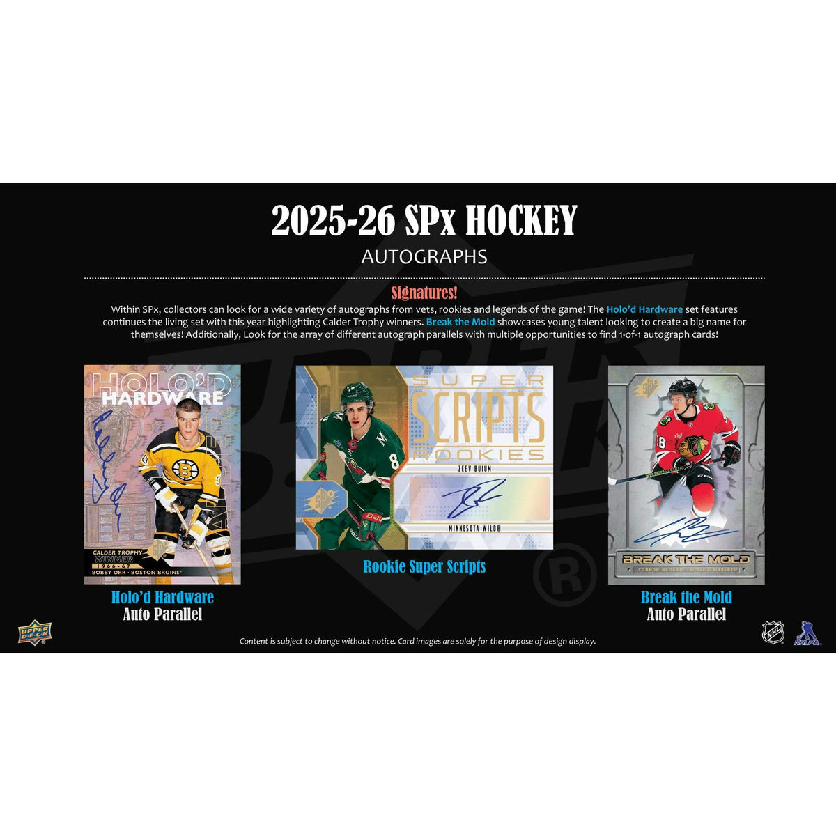 2025/26 Upper Deck SPx Hockey Hobby Box
