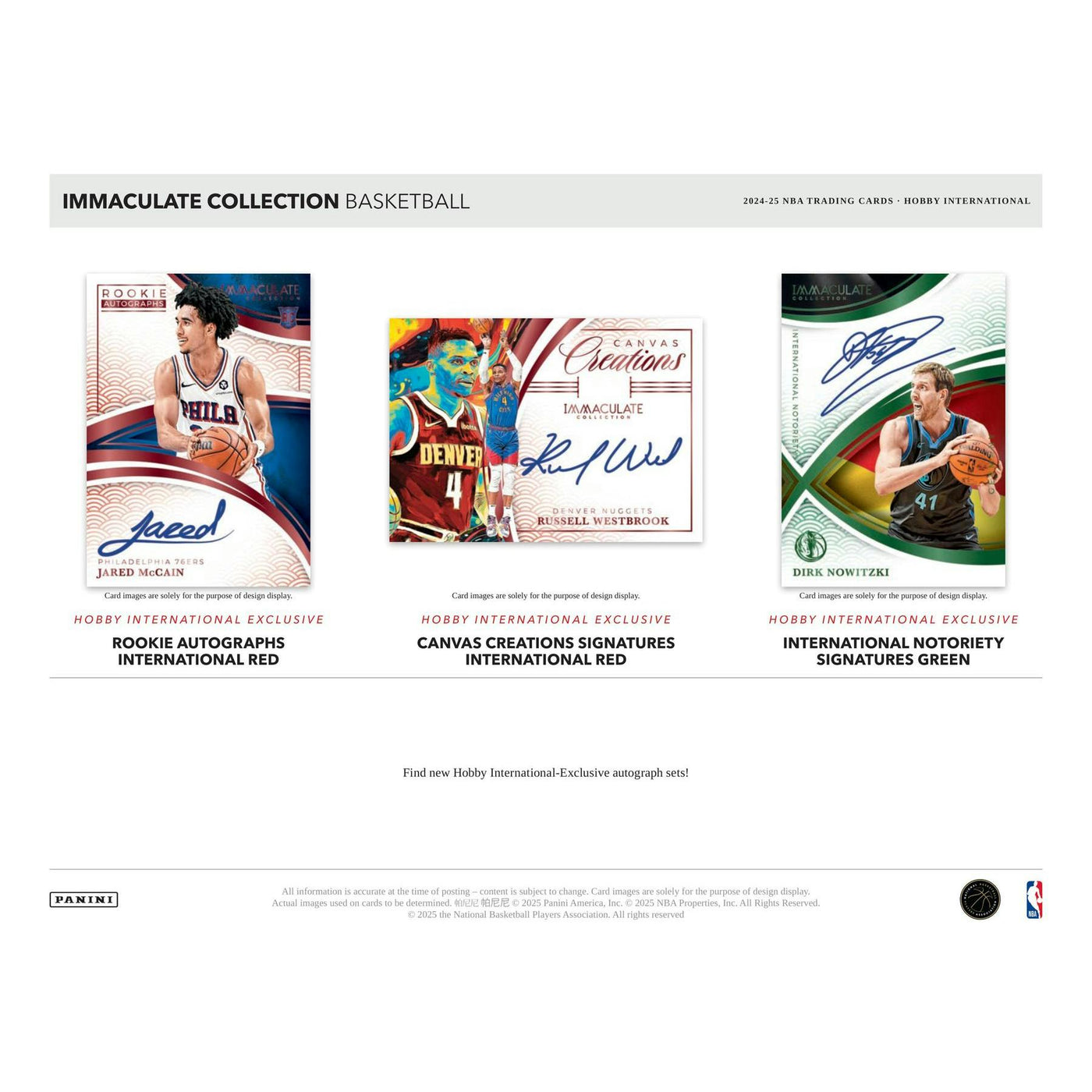 2024/25 Panini Immaculate Basketball International Hobby 5-Box Case