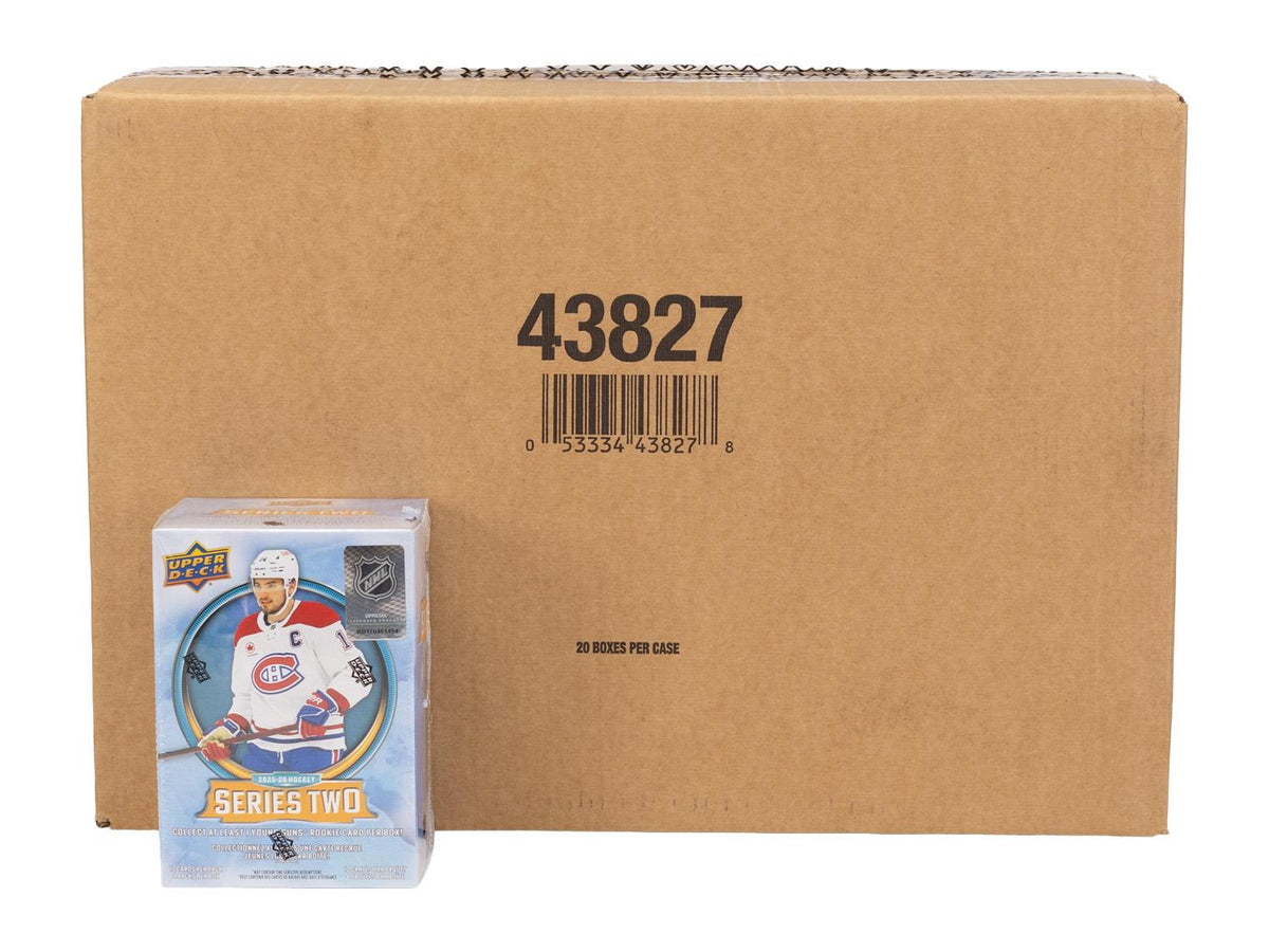 2025/26 Upper Deck Series 2 Hockey Blaster 20-Box Case