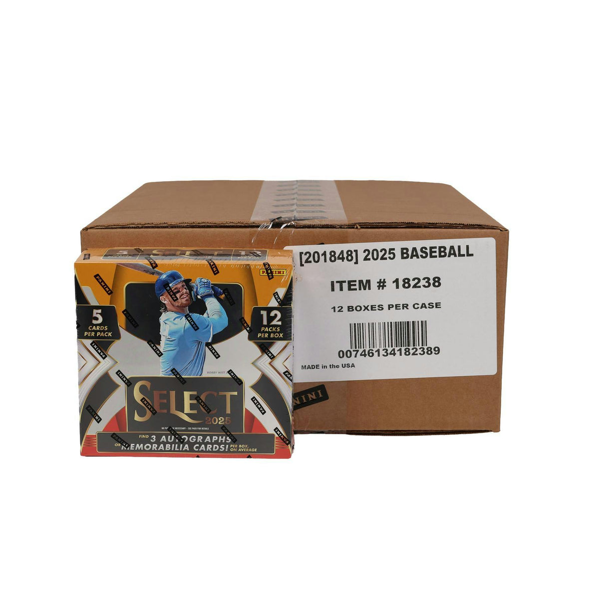 2025 Panini Select Baseball Hobby 12-Box Case