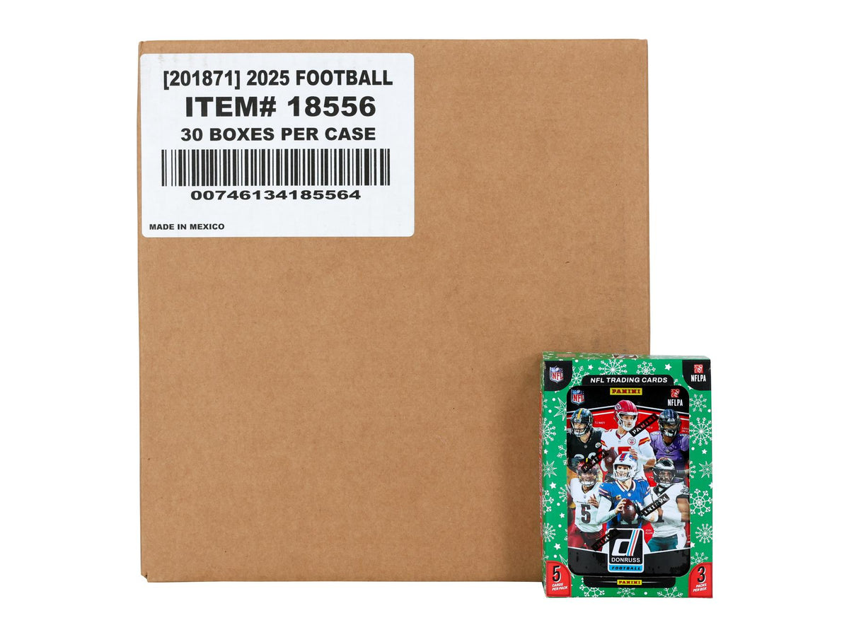 2025 Panini Donruss Football Winter Holiday 30-Tin Case (Box)