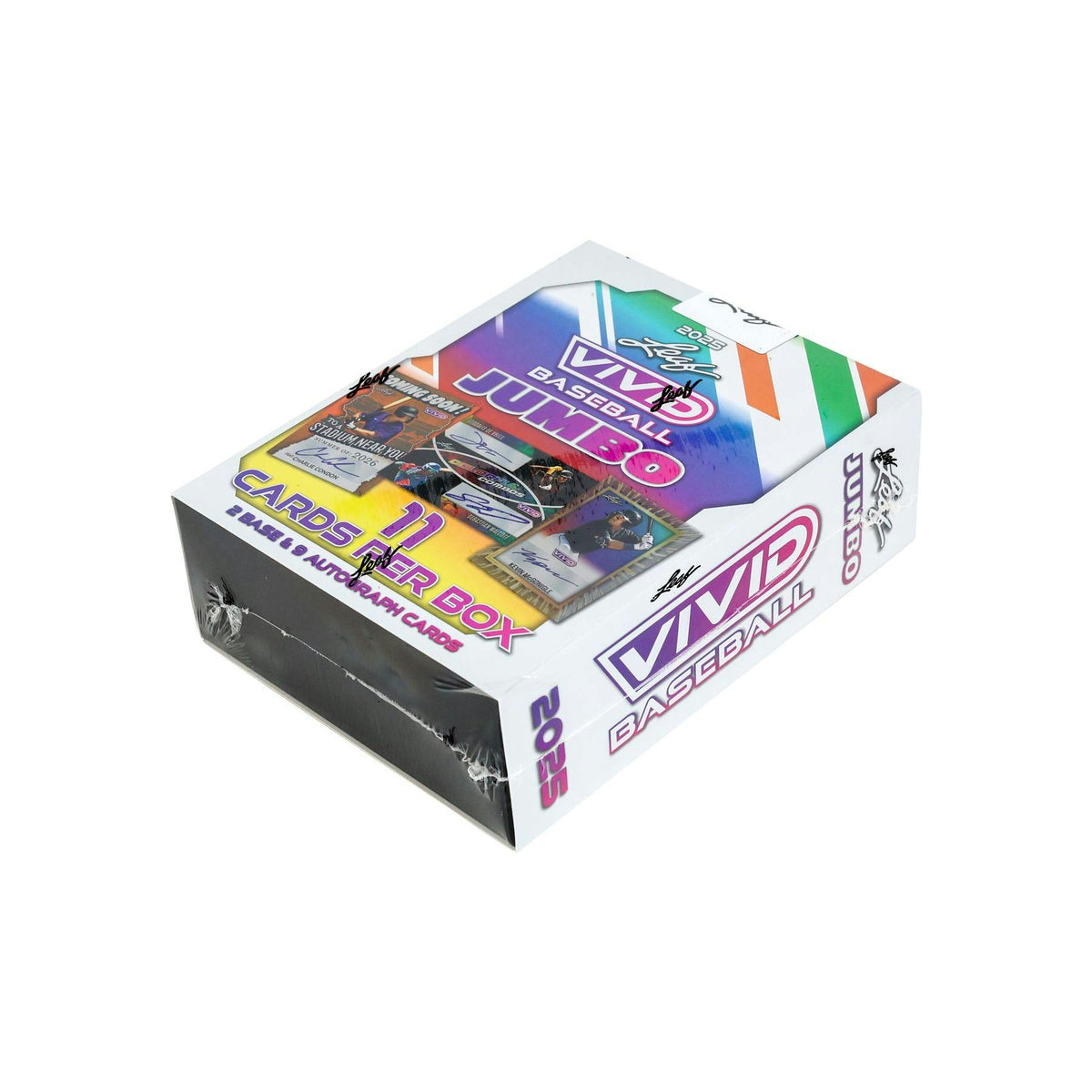 2025 Leaf Vivid Baseball Hobby Jumbo 8-Box Case