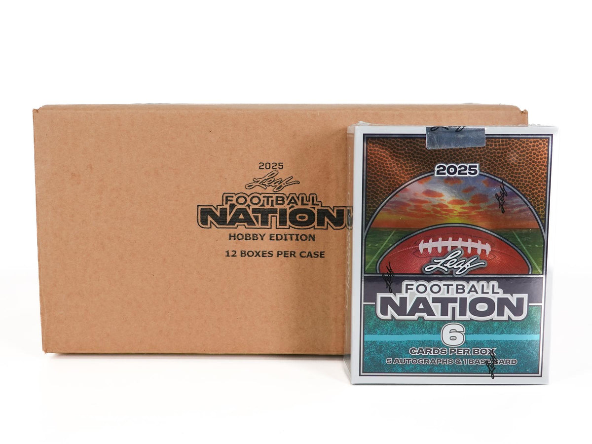 2025 Leaf Football Nation Hobby 12-Box Case