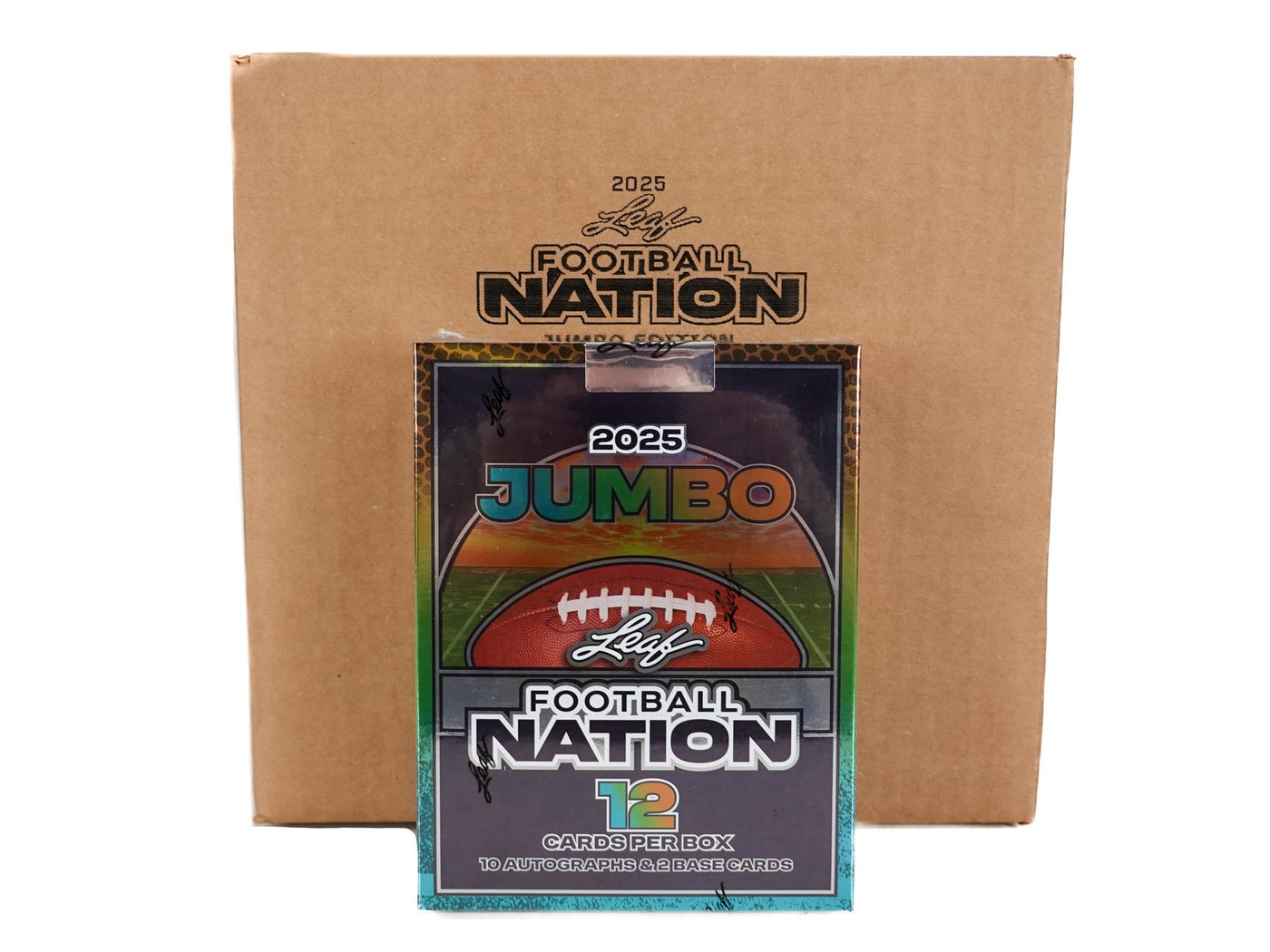 2025 Leaf Football Nation Hobby Jumbo 8-Box Case