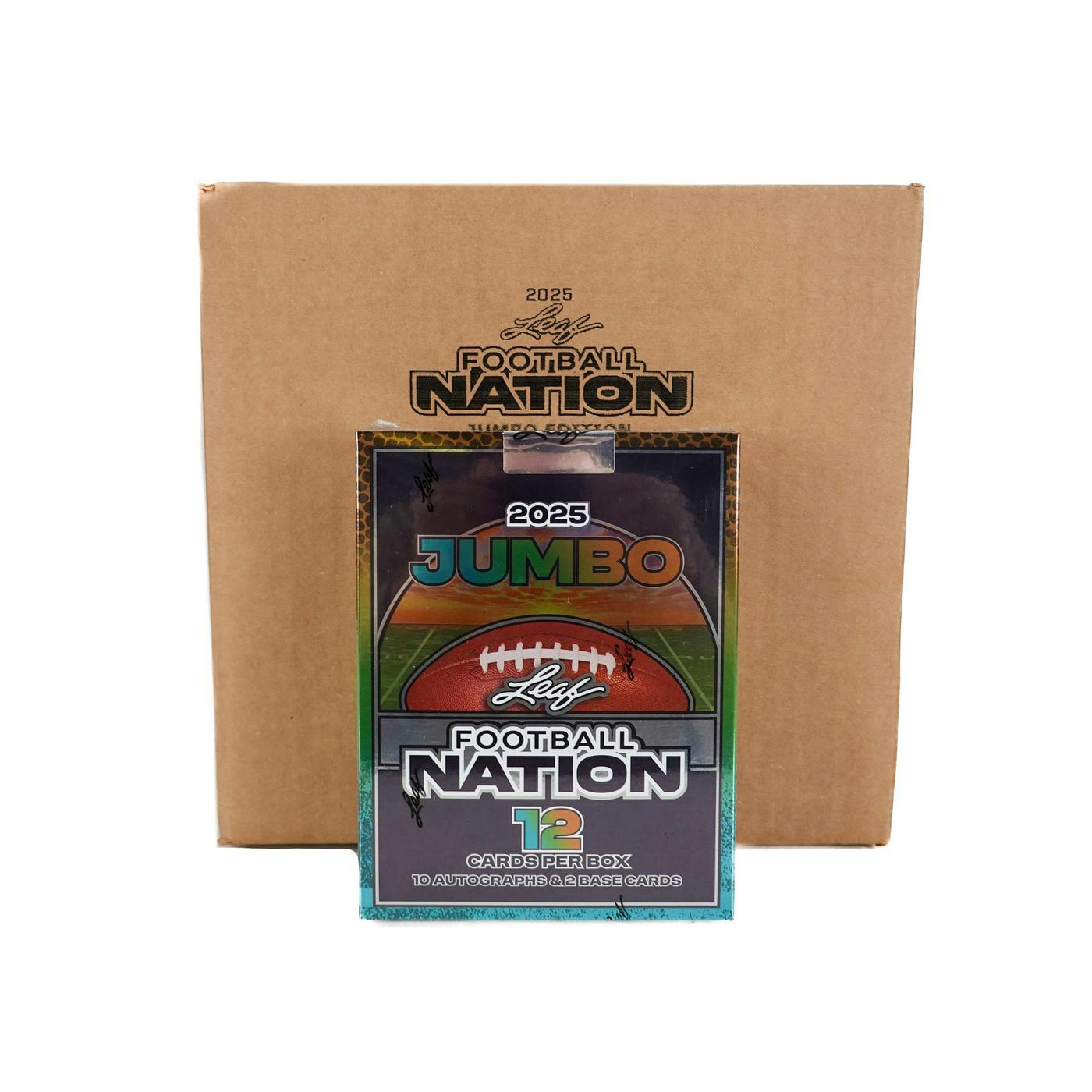2025 Leaf Football Nation Hobby Jumbo 8-Box Case