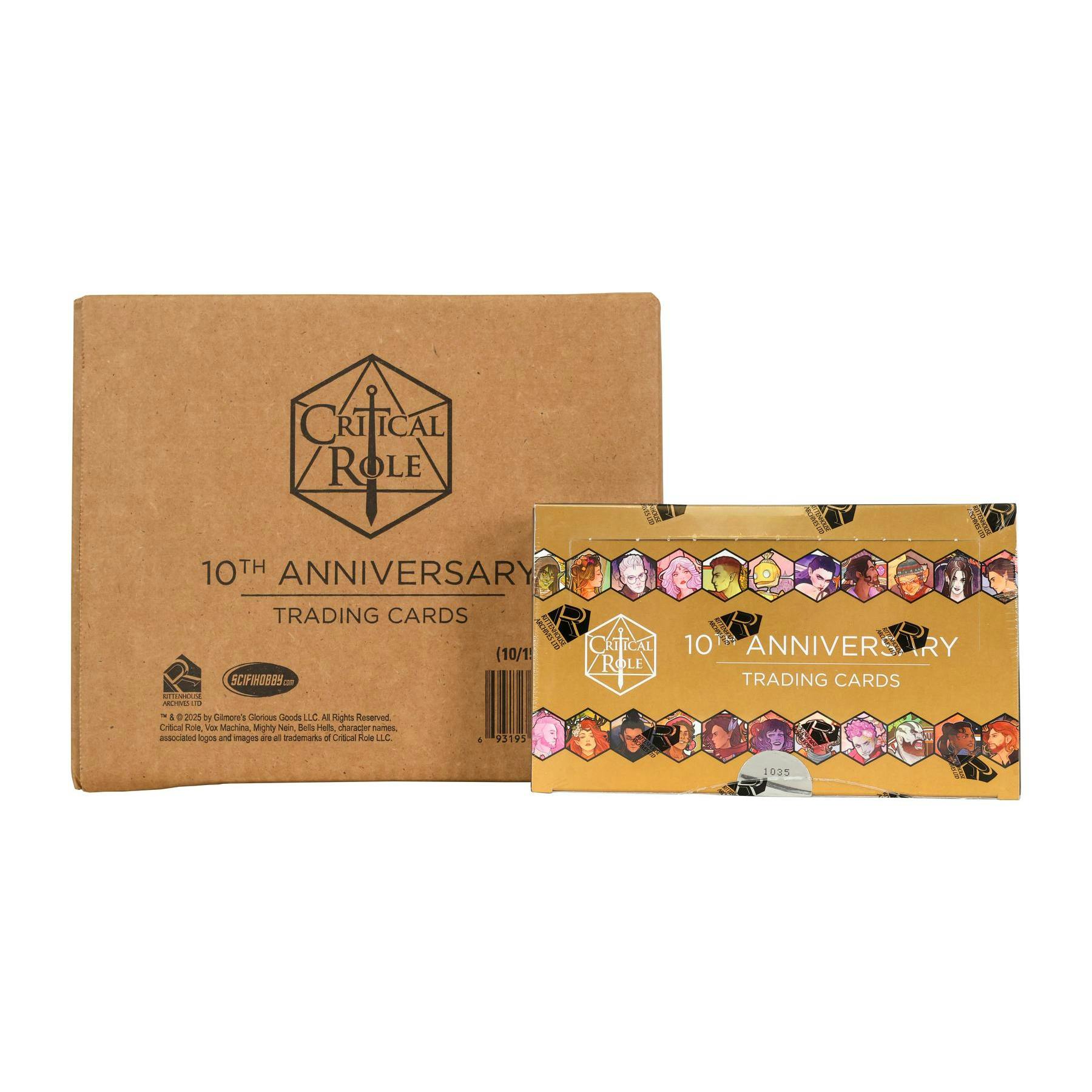 2025 Rittenhouse Critical Role 10th Anniversary Hobby 10-Box Case