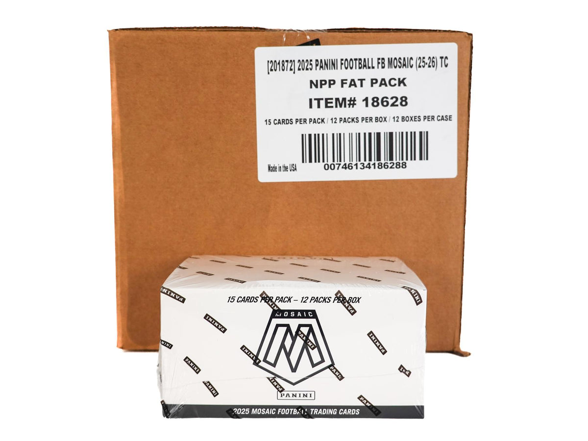 2025 Panini Mosaic Football Jumbo Value 12-Box Case