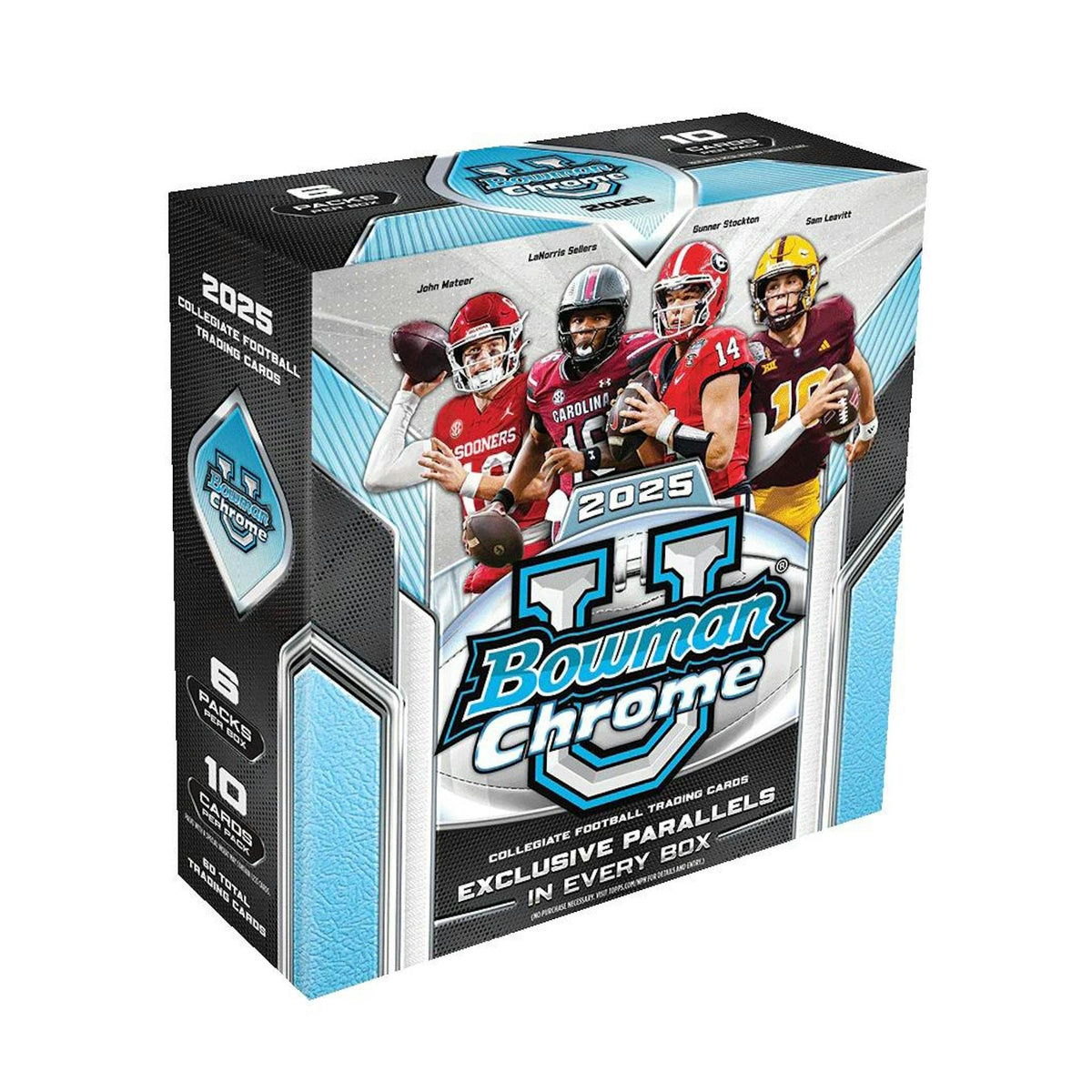 2025 Bowman University Chrome Football Mega 20-Box Case