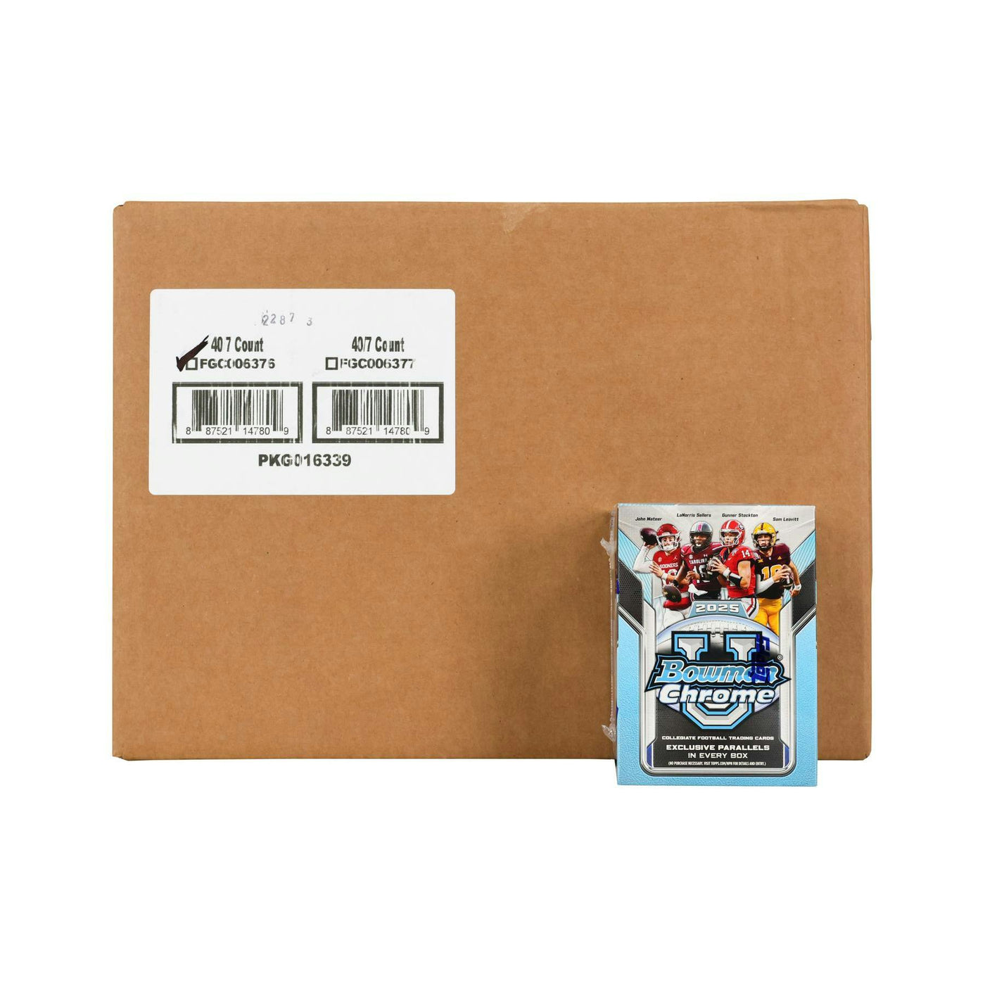 2025 Bowman University Chrome Football Blaster 40-Box Case