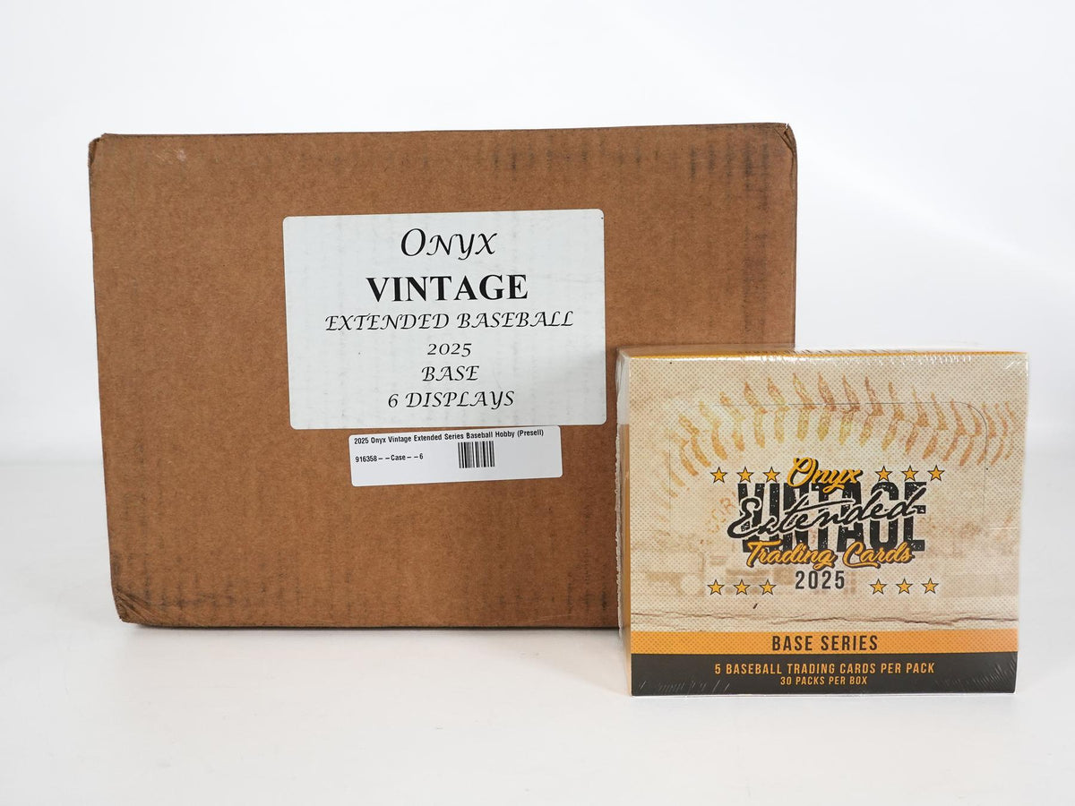 2025 Onyx Vintage Extended Series Baseball Hobby 6-Box Case
