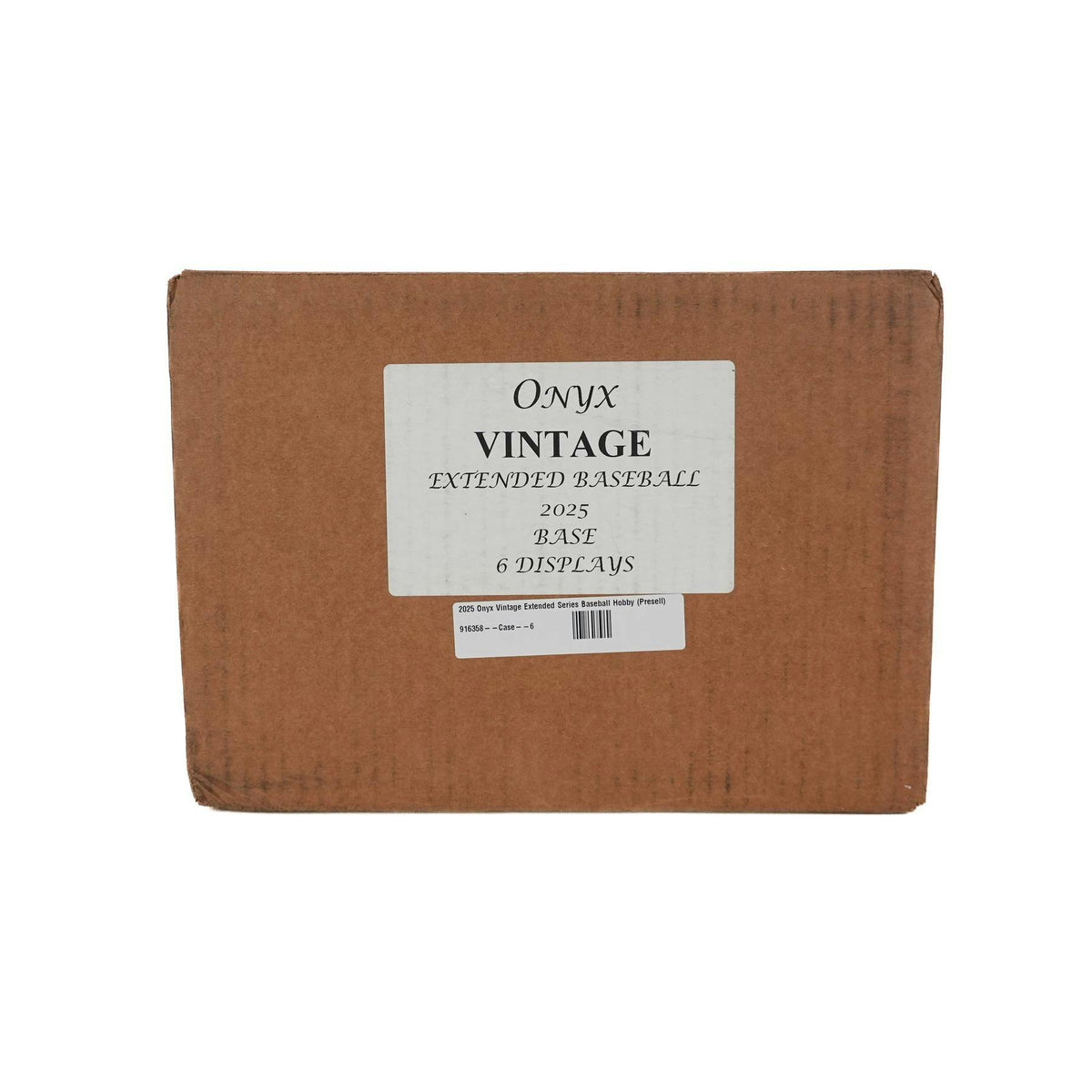 2025 Onyx Vintage Extended Series Baseball Hobby 6-Box Case