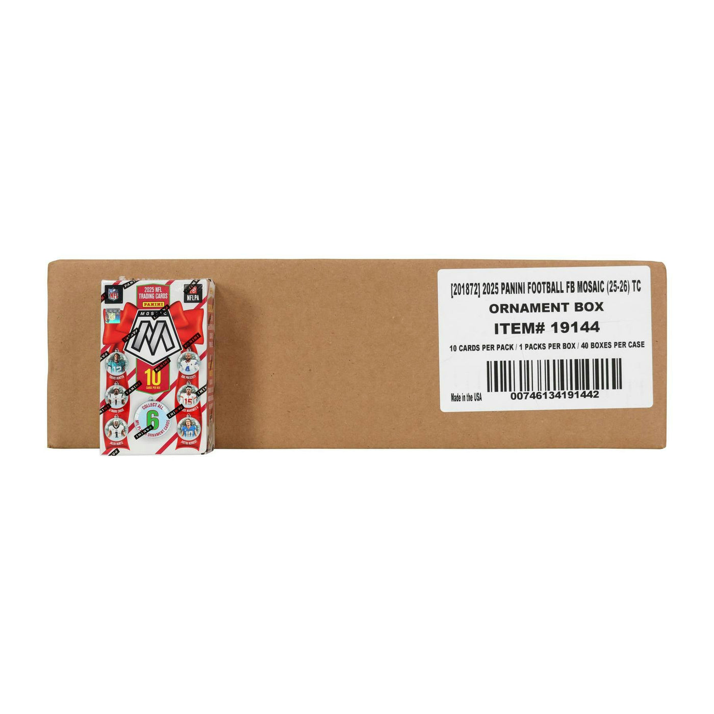 2025 Panini Mosaic Football Ornament 40-Box Case