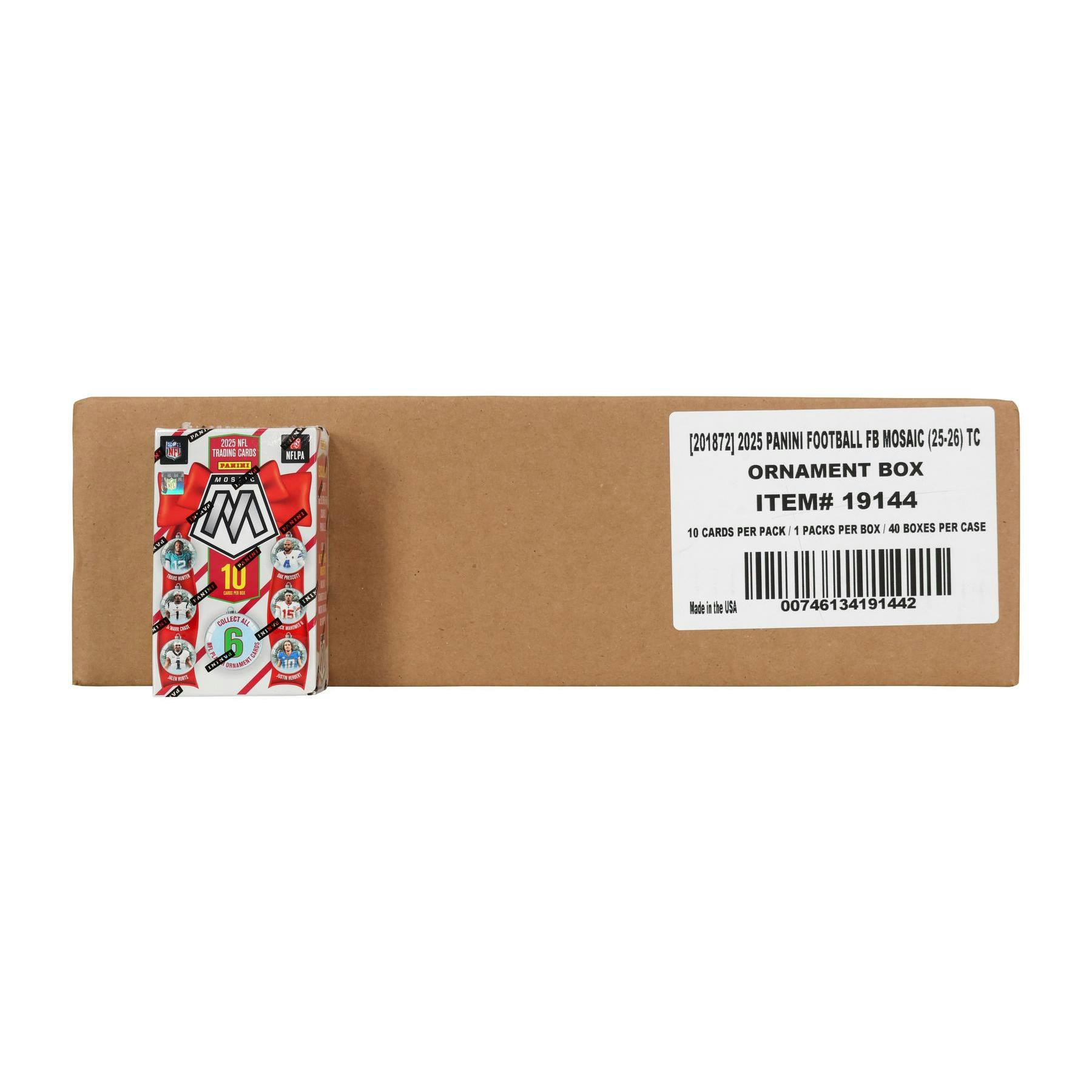 2025 Panini Mosaic Football Ornament 40-Box Case