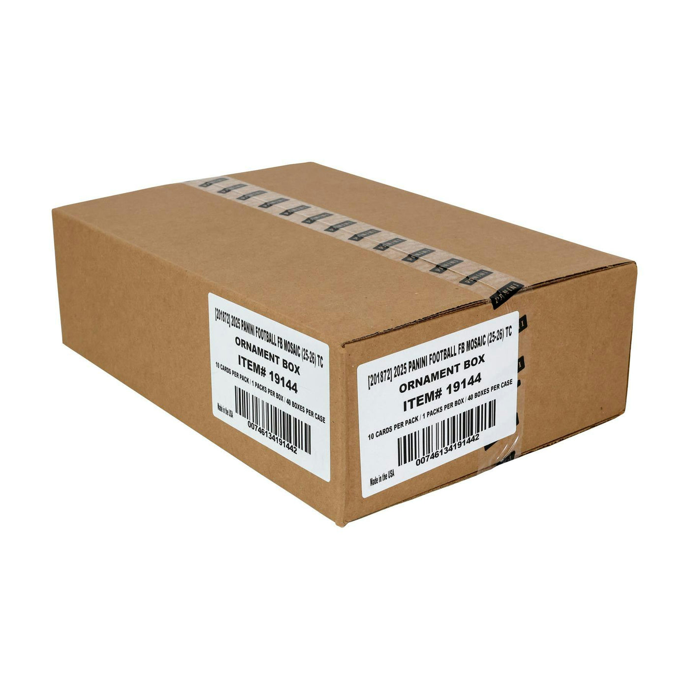 2025 Panini Mosaic Football Ornament 40-Box Case