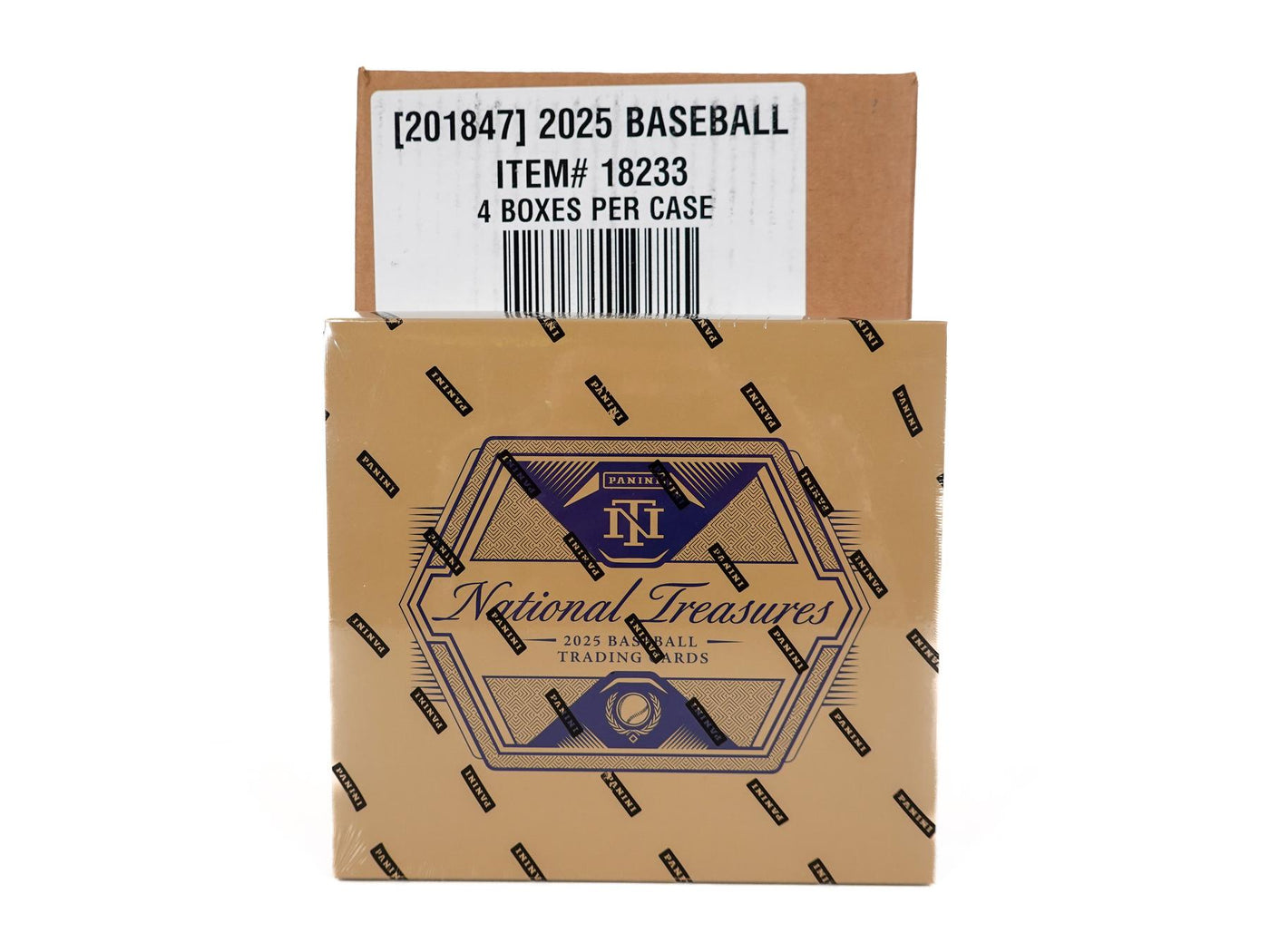 2025 Panini National Treasures Baseball Hobby 4-Box Case