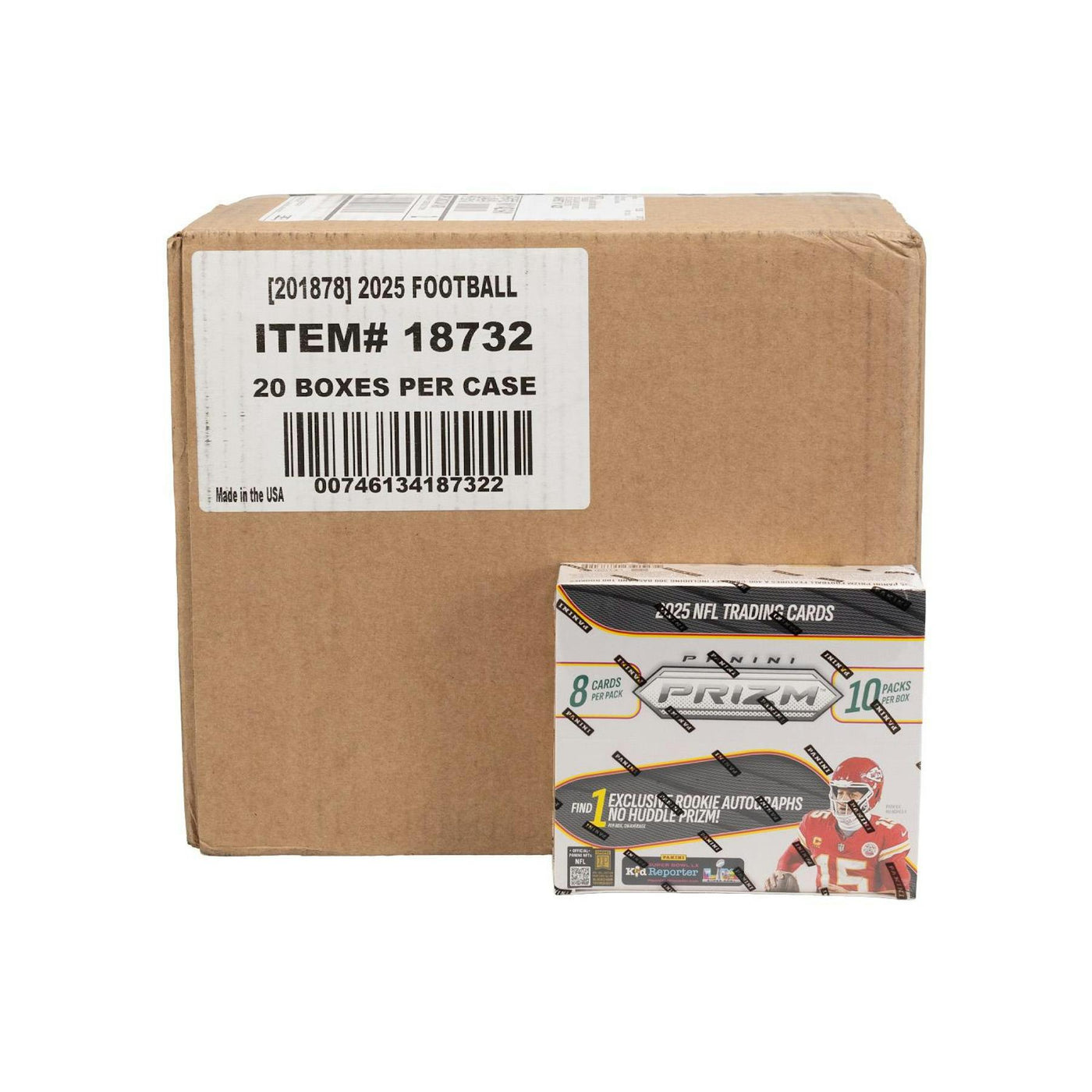 2025 Panini Prizm Football No Huddle 20-Box Case