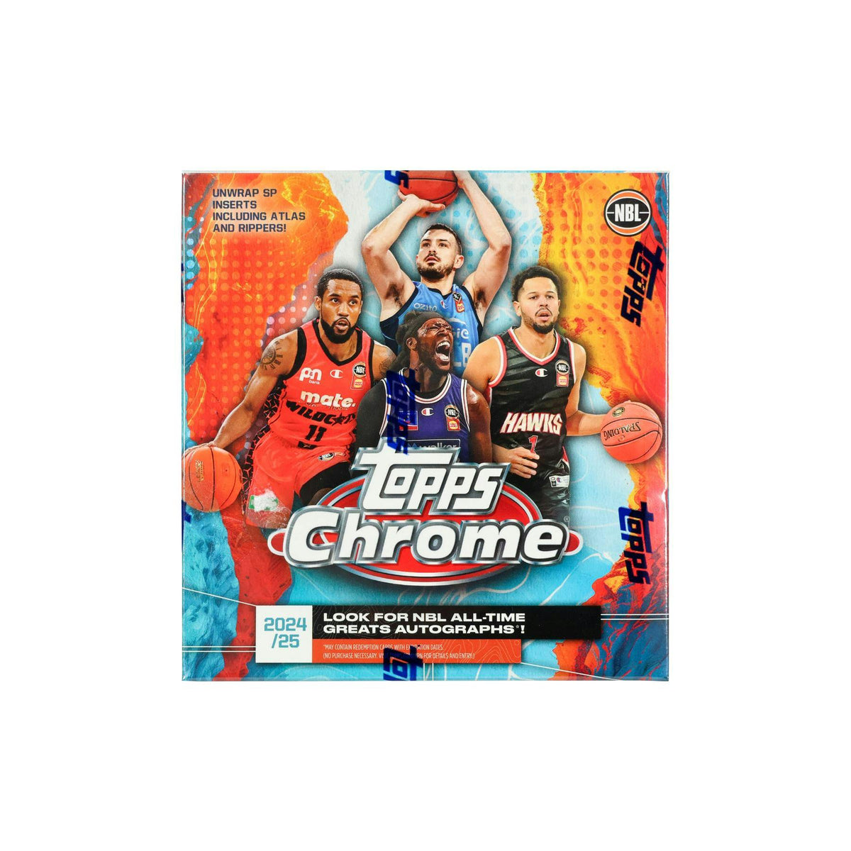 2024/25 Topps Chrome NBL Basketball Mega 12-Box Case