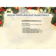 2025/26 Topps Basketball Mega Holiday Box