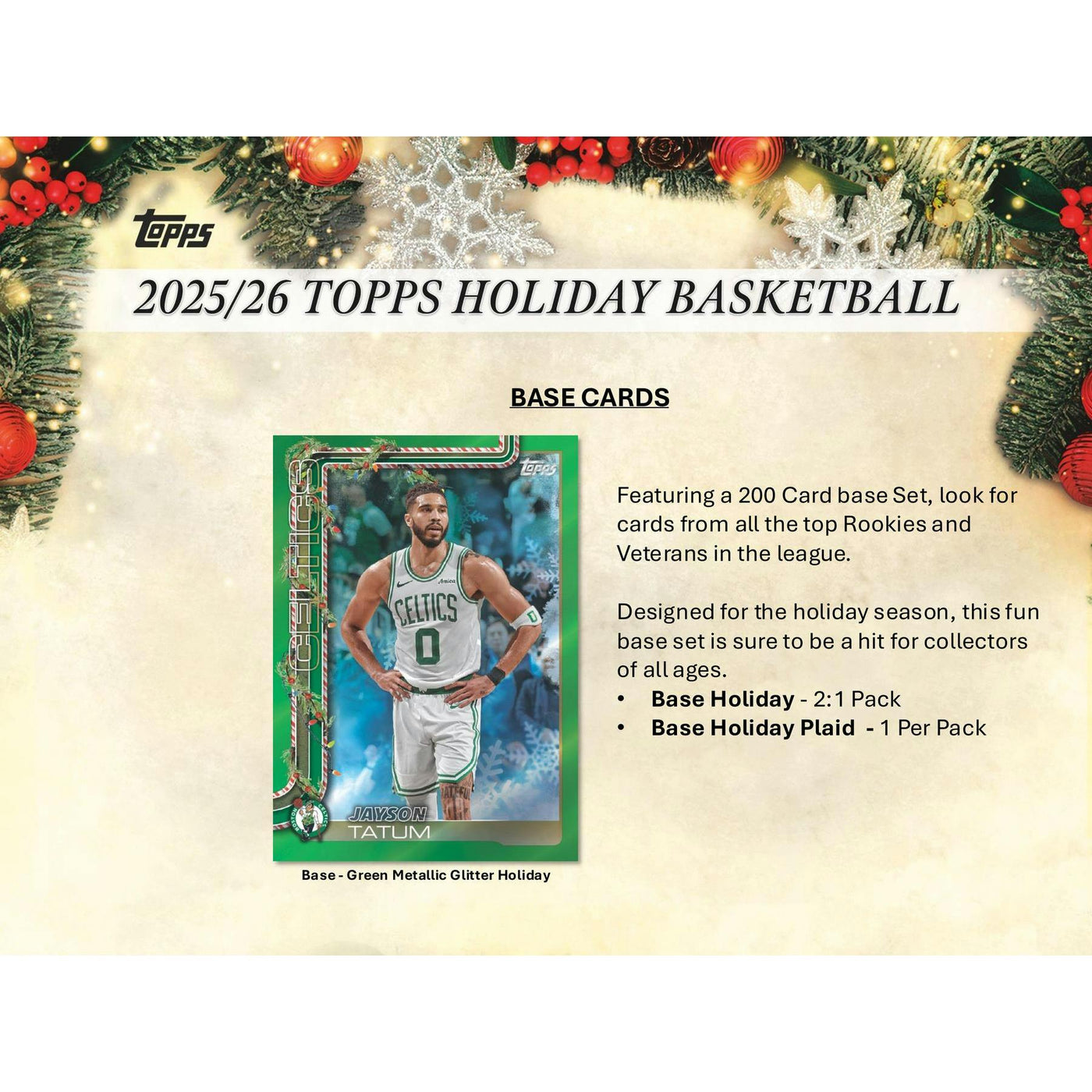 2025/26 Topps Holiday Basketball Countdown Calendar Box