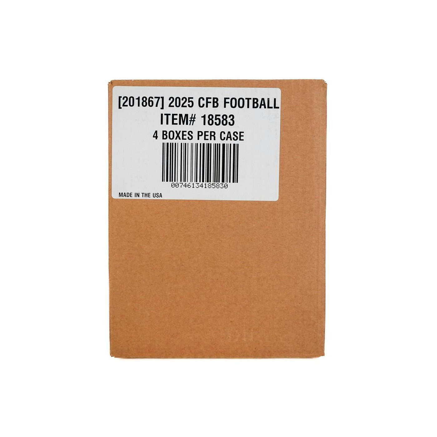 2025 Panini National Treasures Collegiate Football Hobby 4-Box Case