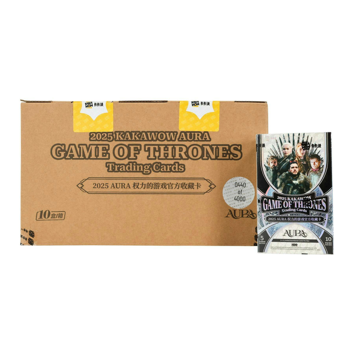 2025 Kakawow Game Of Thrones Aura Hobby 10-Box Case