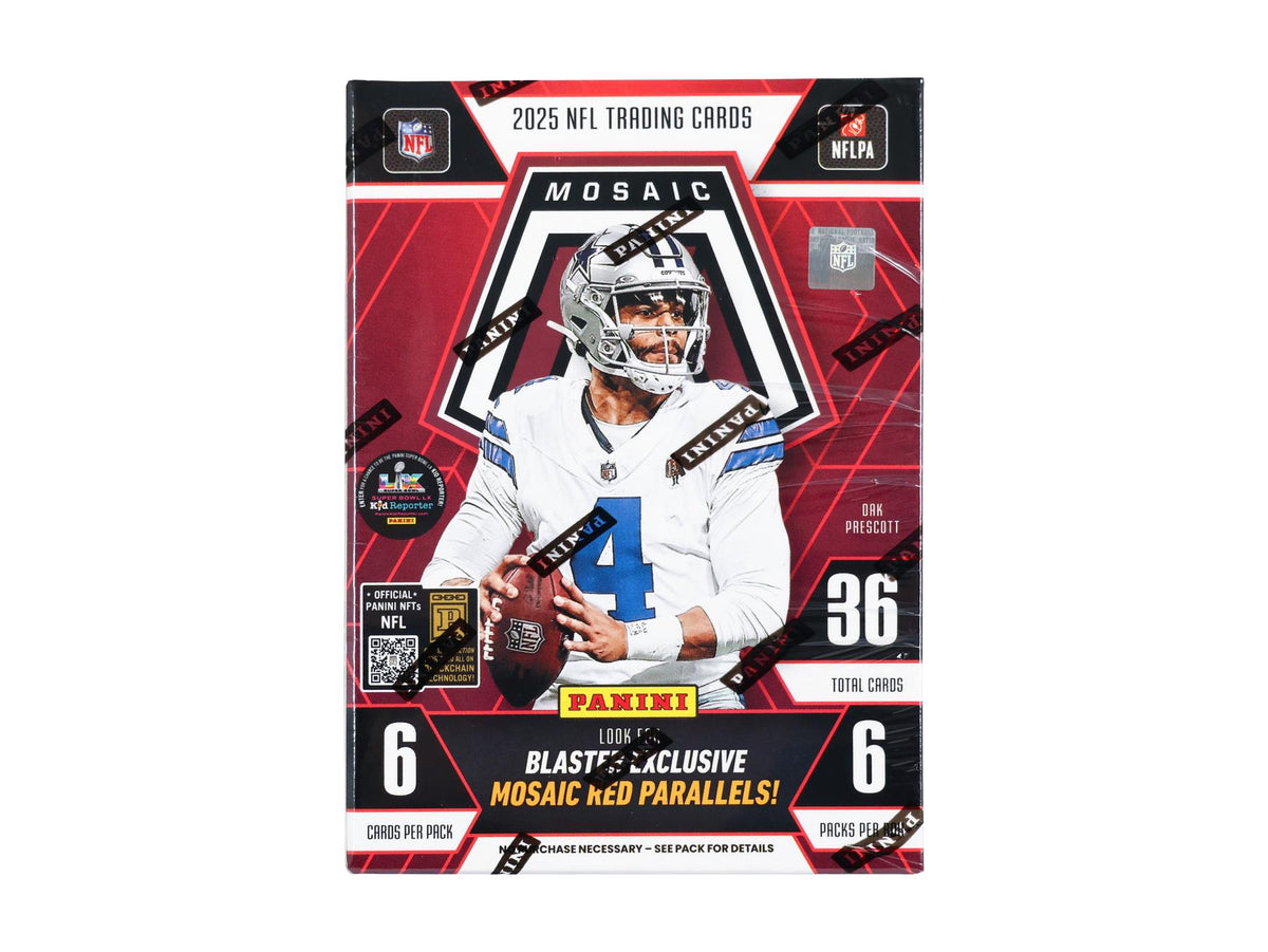 2025 Panini Mosaic Football Blaster Hobby Box (Mosaic Red Parallels)