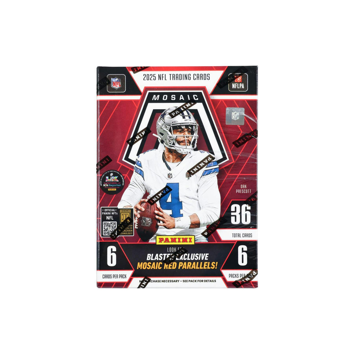 2025 Panini Mosaic Football Blaster Hobby Box (Mosaic Red Parallels)