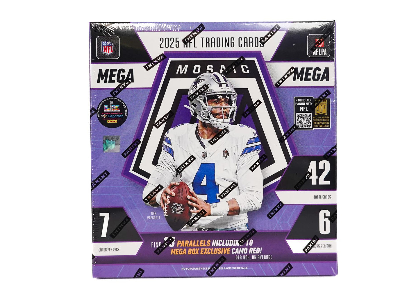 2025 Panini Mosaic Football Mega Hobby Box (Camo Red Parallels!)