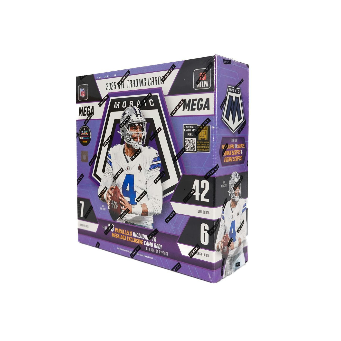 2025 Panini Mosaic Football Mega Hobby Box (Camo Red Parallels!)
