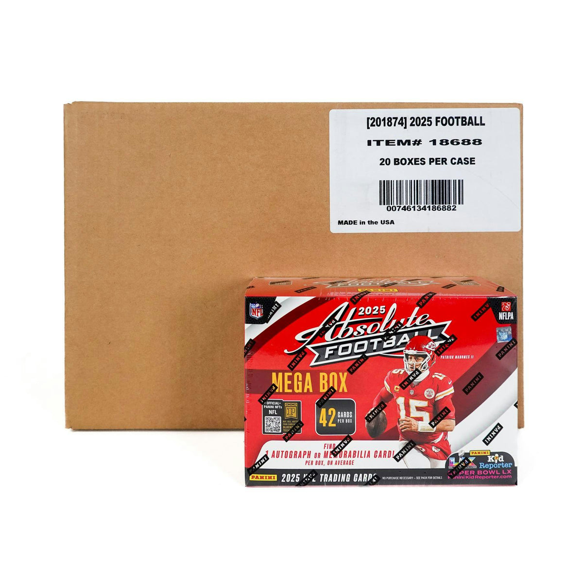 2025 Panini Absolute Football Mega Hobby 20-Box Case