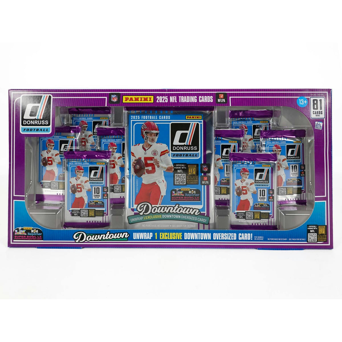 2025 Panini Donruss Football Bundle Box (Oversized Downtown Card!)