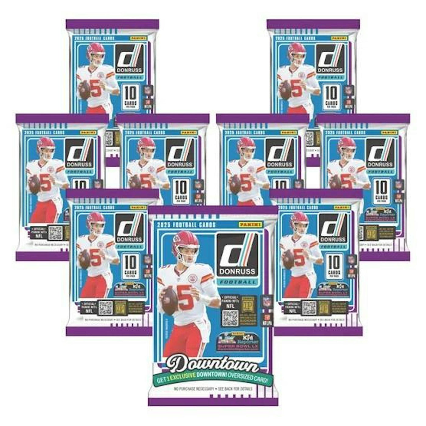 2025 Panini Donruss Football Bundle Box (Oversized Downtown Card!)