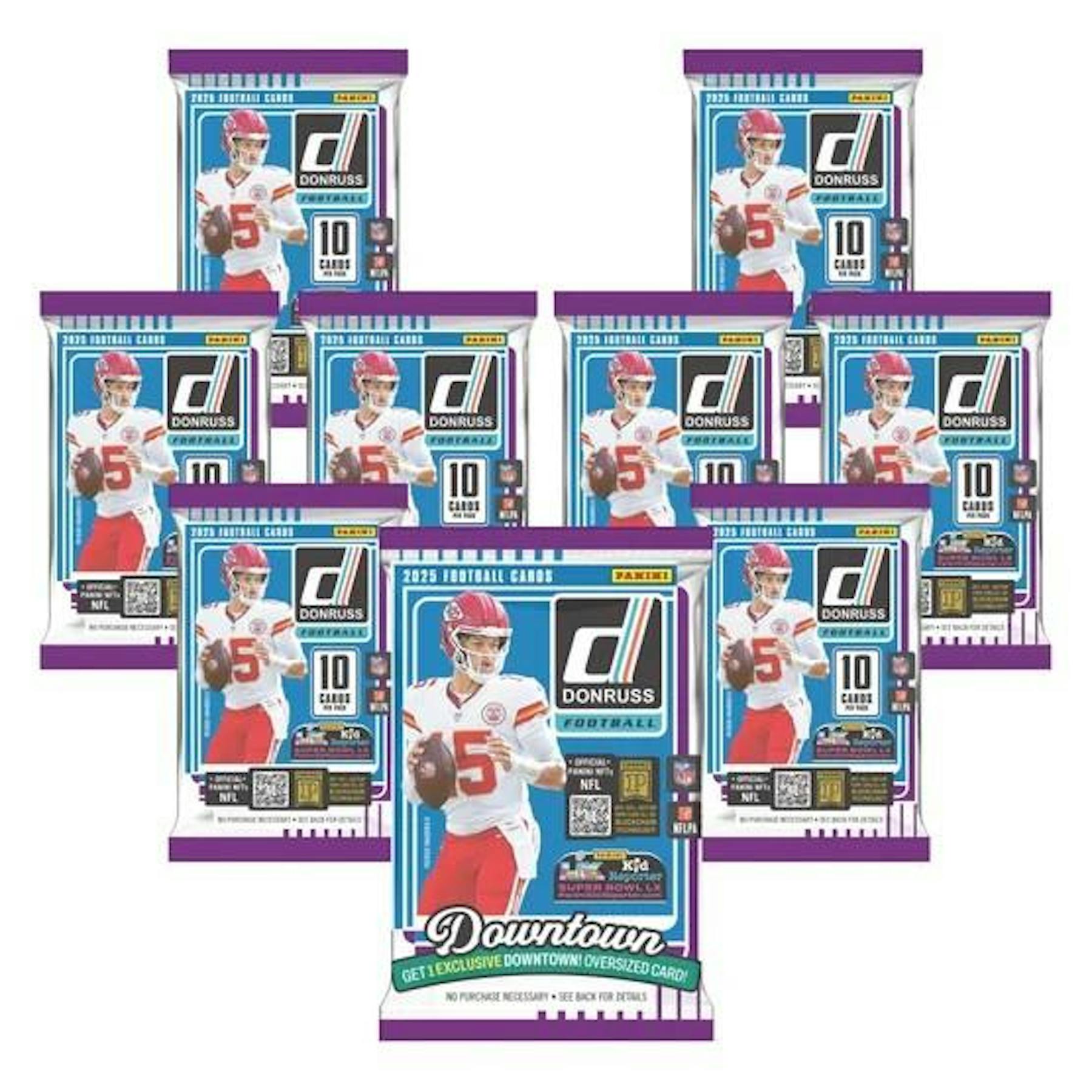 2025 Panini Donruss Football Bundle Box (Oversized Downtown Card!)