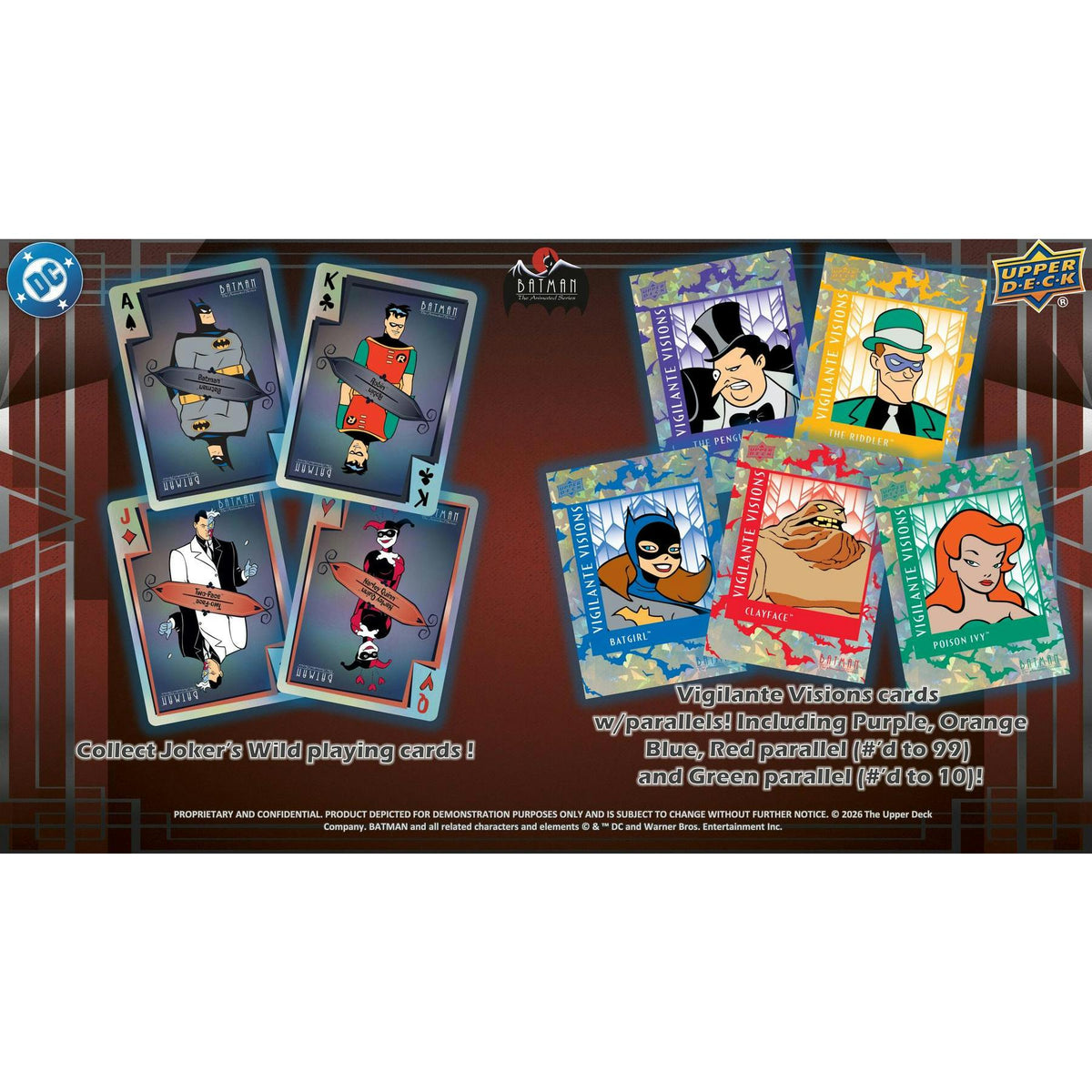 2026 Upper Deck Batman The Animated Series Hobby 12-Box Case