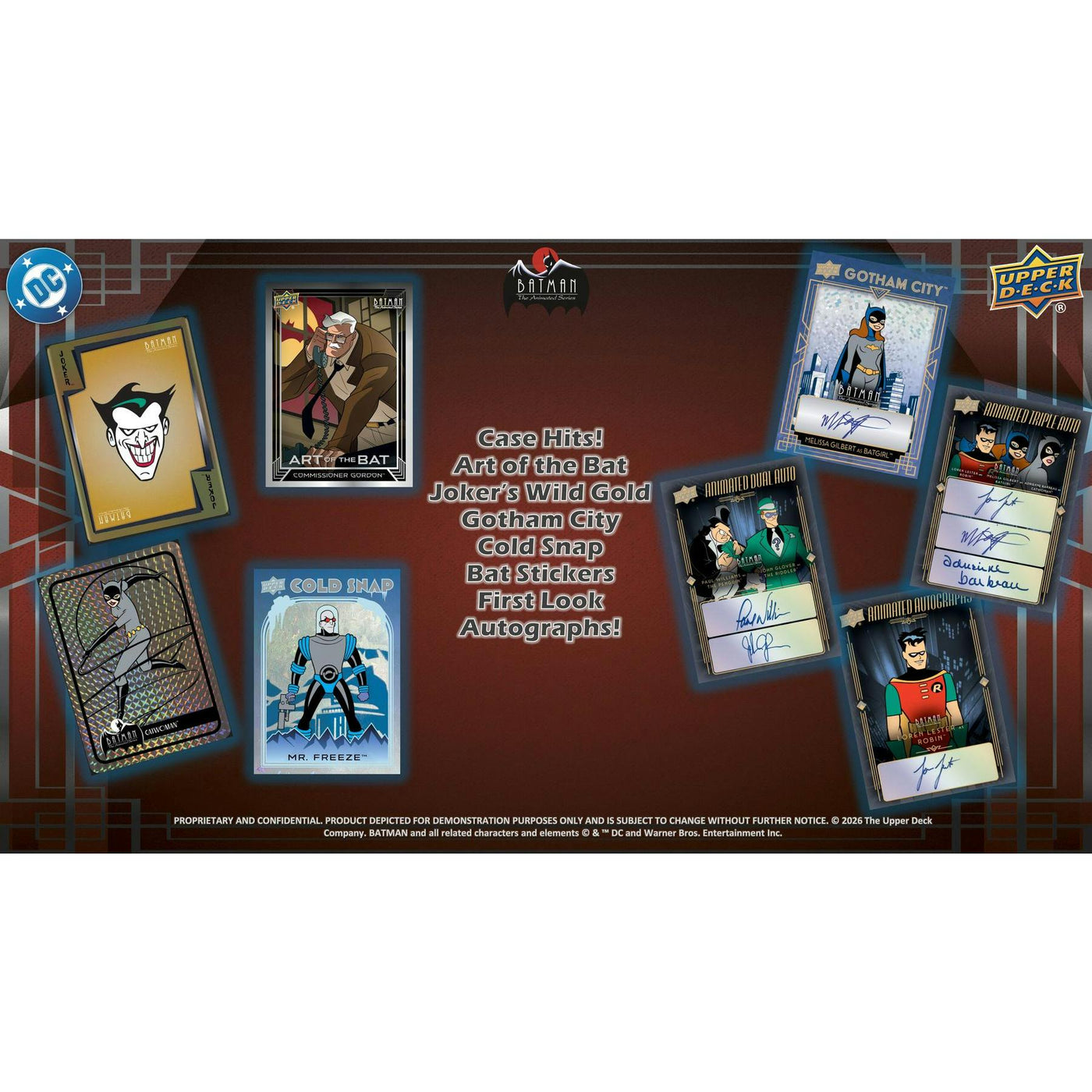 2026 Upper Deck Batman The Animated Series Hobby 12-Box Case