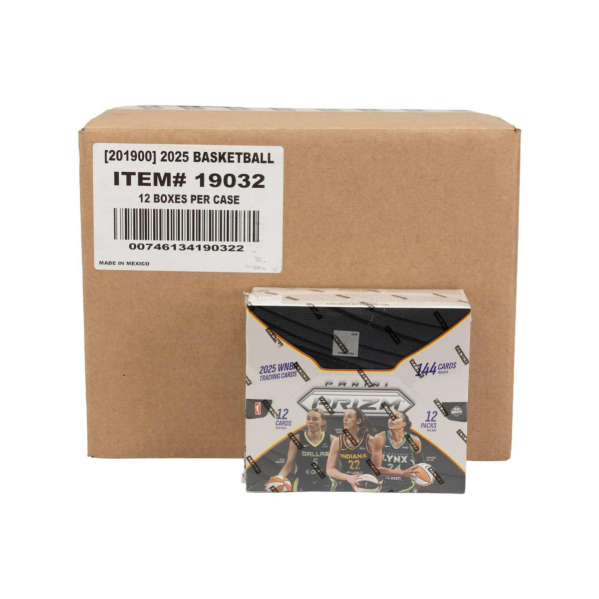 2025 Panini Prizm WNBA Basketball Hobby 12-Box Case