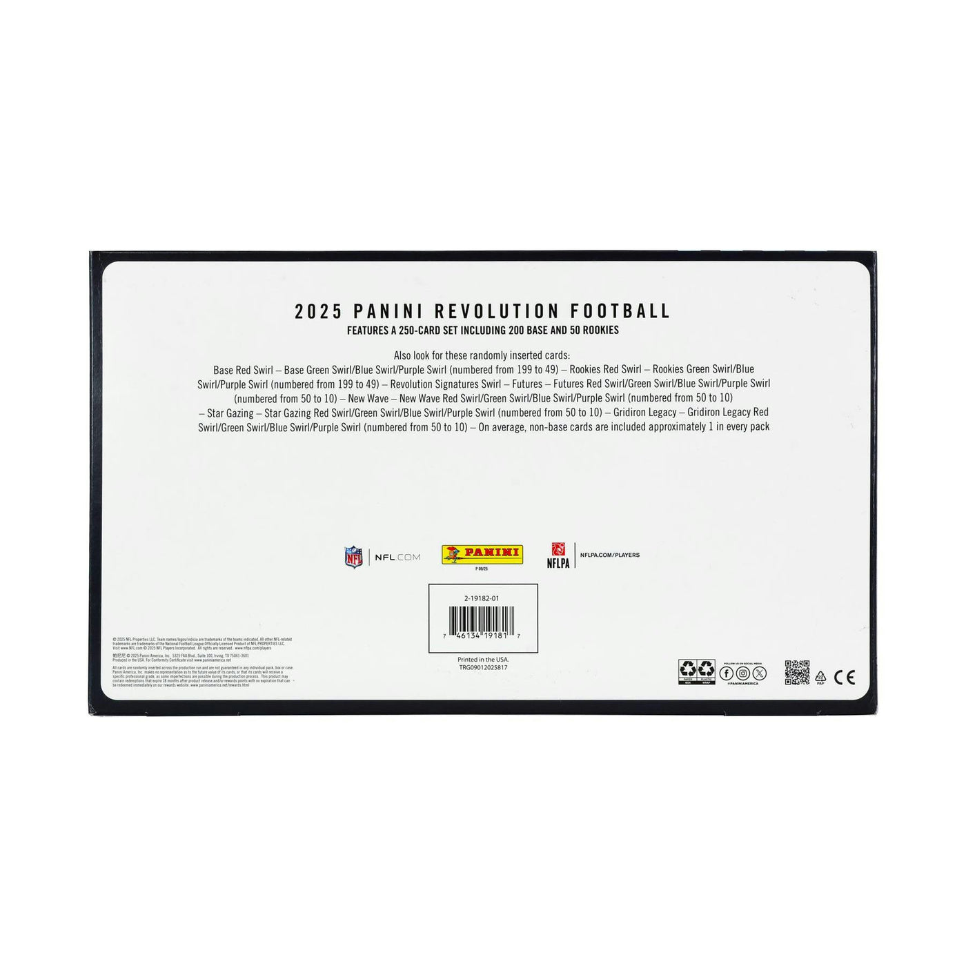2025 Panini Revolution Football Bundle Box