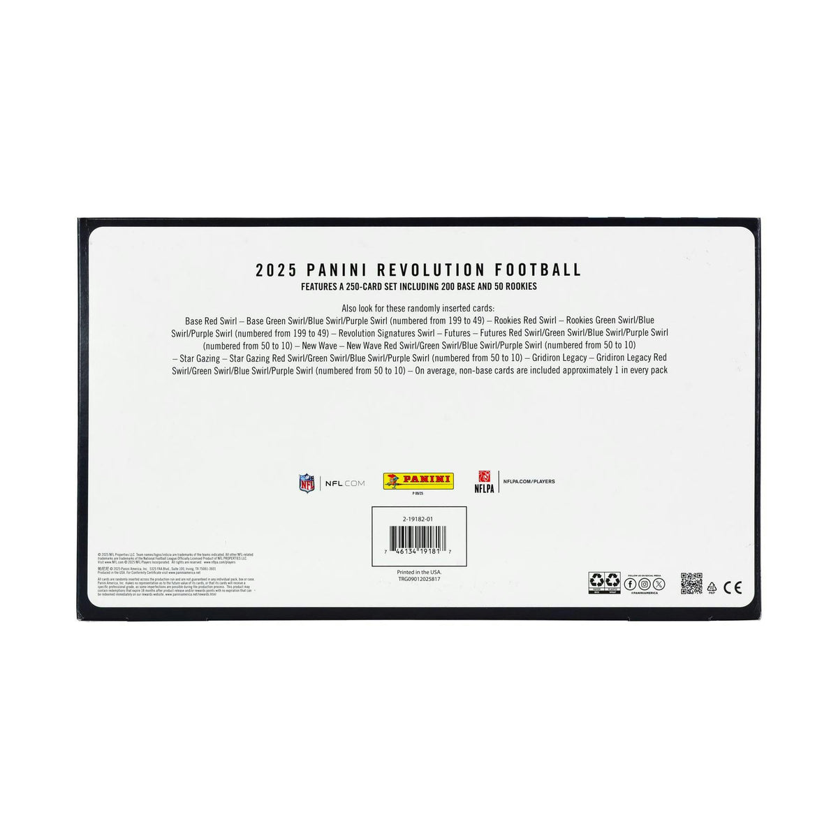 2025 Panini Revolution Football Bundle Box