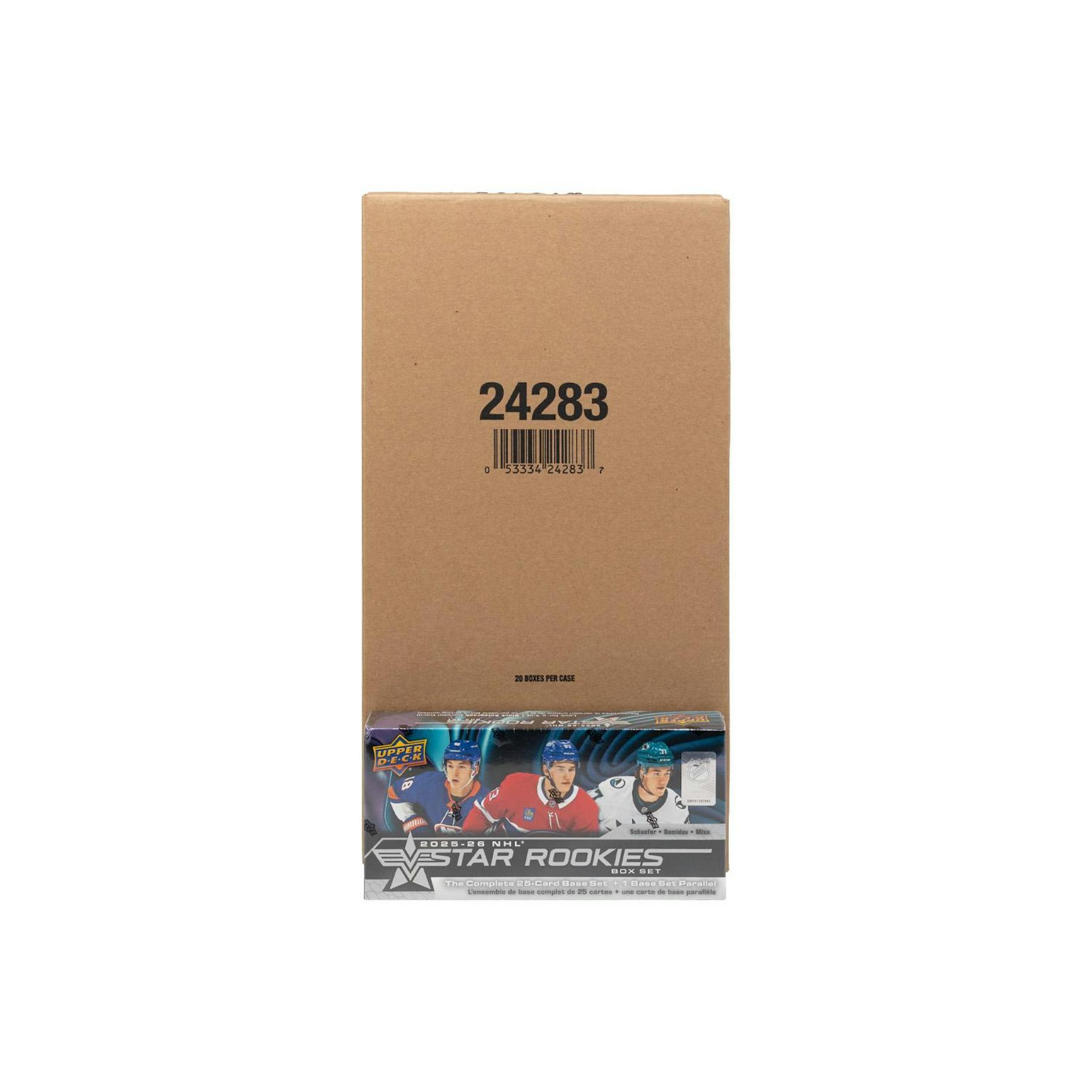 2025/26 Upper Deck NHL Star Rookies Box 20-Set Case